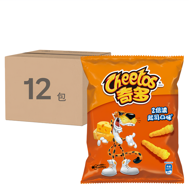 Cheetos 奇多 2倍濃起司口味玉米棒, 46g, 12包