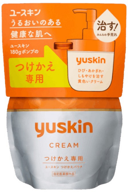 悠斯晶 Yuskin 護手霜補充包 180g 日本製 滋潤修護, 1個, 補充包180g