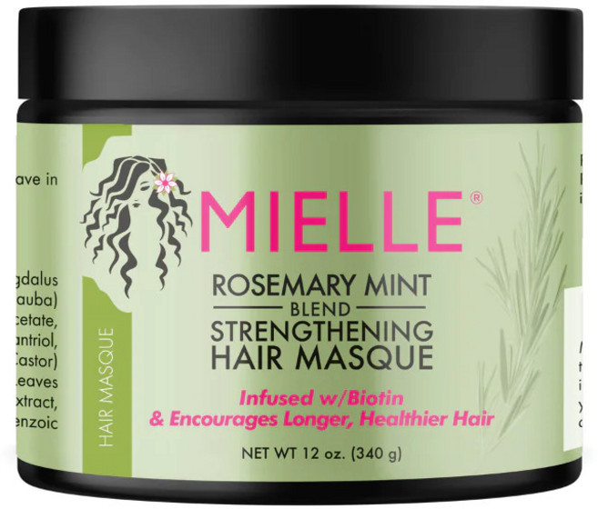 Mielle 迷迭香薄荷 強化洗髮露, 1個, 髮膜340g, 340ml