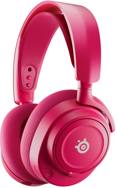 Steelseries 賽睿 Arctis Nova 7 Gen 2 PS版 無線電競耳機, 主商品, 耀澈桃+黑色耳機架