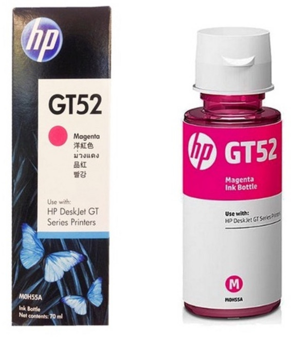 HP GT52/GT53XL 原廠墨水瓶 1VV21AA M0H54AA M0H56AA, M0H55AA 紅色 (GT52), 1個, 紅色