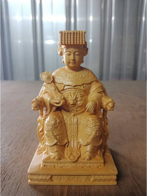泓展工藝 媽祖 木雕神像 藝品, 1個