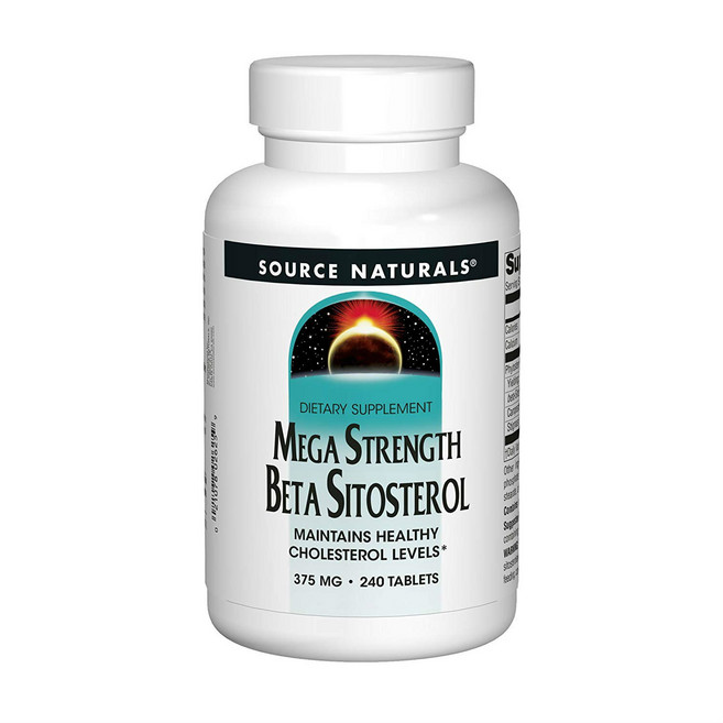 SOURCE NATURALS β-穀固醇錠 375mg, 240顆, 1罐