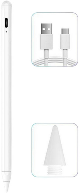 HANQI iPad電容筆, 適用iPad繪畫筆 單燈電量顯示, 1個