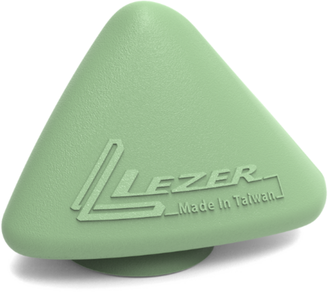 LEZER 三角筋膜球 台灣專利設計 吸盤按摩球 深層穴位按摩 舒緩肌肉疲勞, 加大款-綠色 硬度:軟, 1個