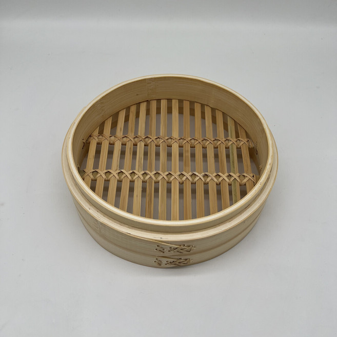 竹製蒸籠 8寸竹牙藤底 24.3公分 烹飪蒸具 透氣佳 鎖住食材風味, 1個, 蒸籠8寸竹牙藤底(24.3公分)
