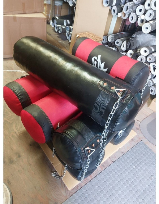 QK 拳擊沙包 MMA沙包袋 已填充 120公分 黑色 紮實耐用, 120公分 黑(頂級款,填充)限宅配