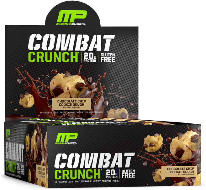 MUSCLEPHARM 無麩質風味夾心能量棒, 1個, 巧克力曲奇麵團