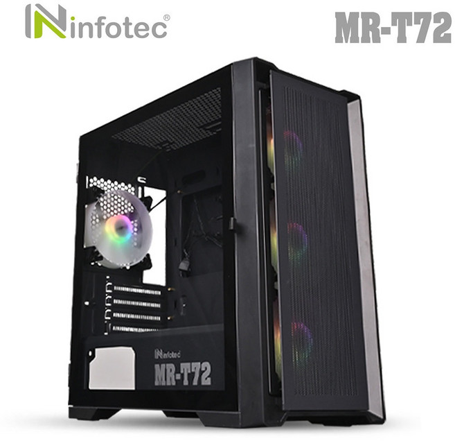 infotec MR-T72 遊戲機殼, 1個, 黑色