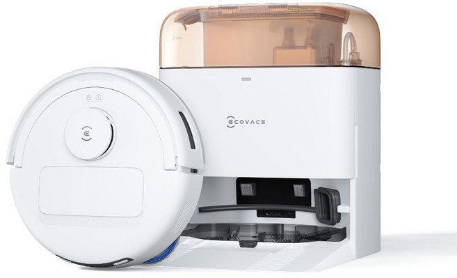 【ECOVACS科沃斯】全新 DEEBOT mini 全能掃拖機器人(超小機身/全能基站/毛髮不纏繞/靜音清潔), 橙色