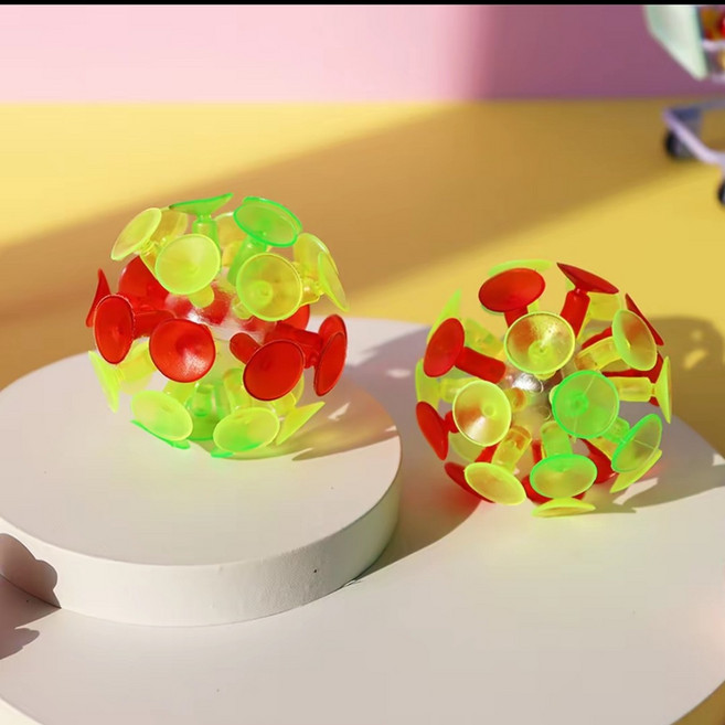 Chimey ball 趣味吸盤手抓球 兒童親子互動玩具, 超值推薦不發光球1個, 1個