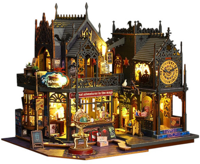 DIY小屋 微型場景模型, 霍洛魔城, 1套