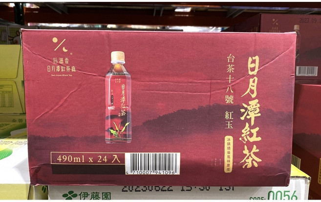 日月潭台茶十八號紅茶 無糖 490ml x 24入, 1個, 24個裝