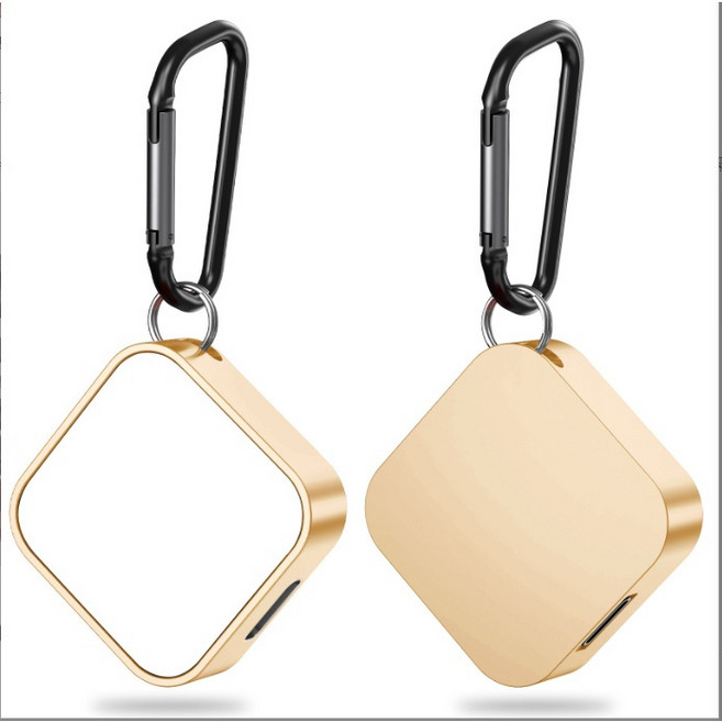 Apple Watch 雙接口磁吸充電器 含登山扣 蘋果手錶充電器 鋁合金 露營便攜 適用8/7/SE, 1個, 香檳金