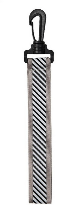 Xilla 斜紋反光警示飄帶 反光掛飾 安全防撞 行人安全, 1個, 深灰色 2.5*26.5cm, 深灰色
