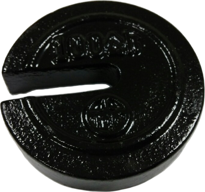 C型鑄鐵砝碼 - 精準測量 堅固耐用 實驗室工業適用, 1個, 1kg