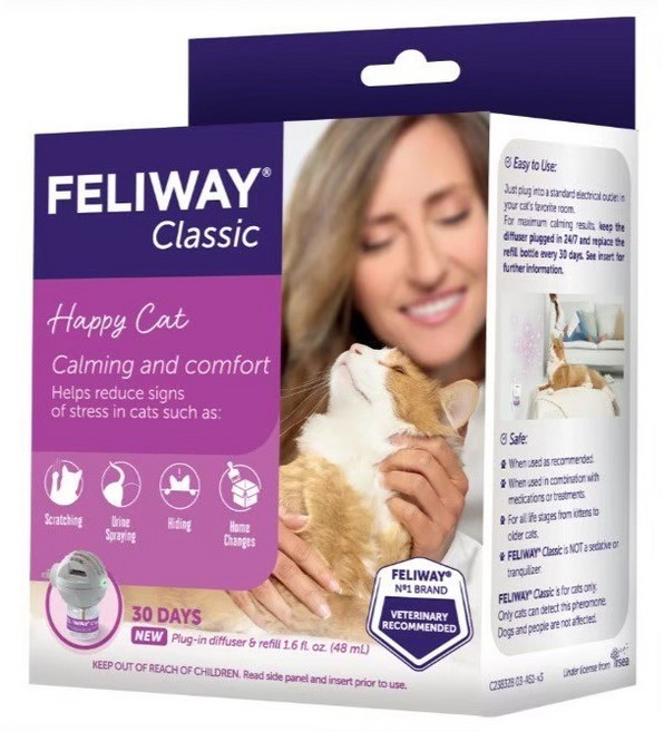 FELIWAY 費利威 貓咪 費洛蒙 舒緩 壓力 插電組 噴劑 補充瓶, 1個, 費利威插電組48ml, 48ml, 插電組