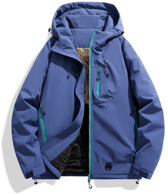 秋冬季情侶款戶外防風防水保暖棉服外套
