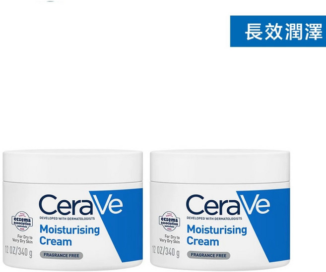 CeraVe 長效潤澤修護霜, 長效潤澤修護霜 340g 雙入