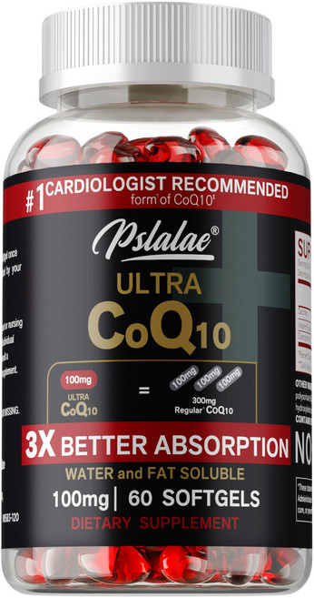 Pslalae 高效輔酶Q10軟膠囊 3倍吸收率 100毫克, 60組