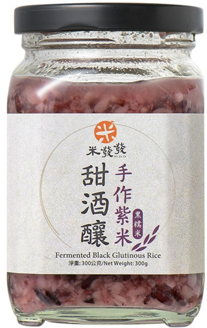 【台灣米發發】紫米甜酒釀, 300g, 1罐