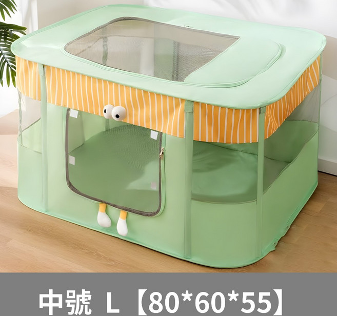 寵物帳篷 貓窩 狗窩 貓帳篷 狗帳篷 貓咪帳篷 寵物產房 寵物床, 1個, 綠色-L, 綠色