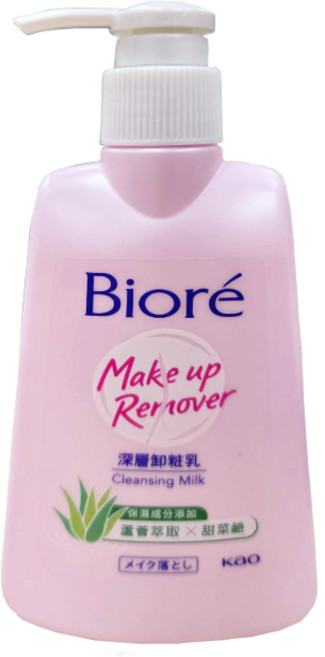 Biore 蜜妮 深層卸妝乳, 1件, 180ml, 蘆薈深層卸妝乳
