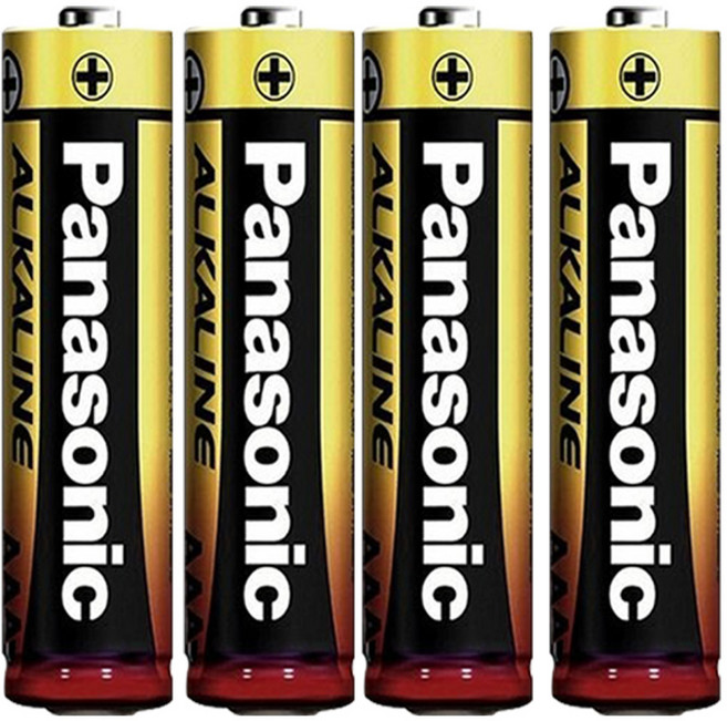 國際牌 Panasonic 新一代大電流鹼性電池 4號 AAA - 持久電力 適用各式設備, 4個裝, 1組