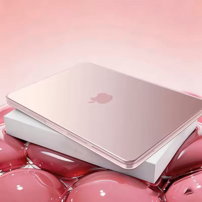 MacBook Neo 13/ 保護殼 防刮 防指紋, 桃粉 送鍵盤膜, 1個
