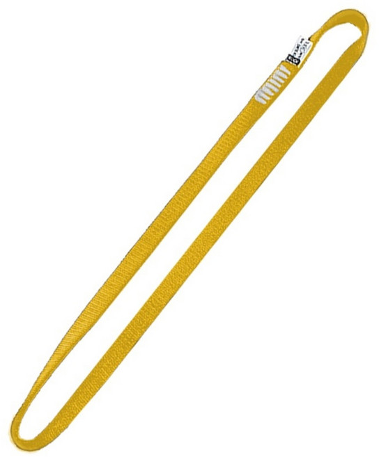 Rock Empire Open Sling PA 20mm 35kN 高強度耐用攀岩登山扁帶, 黃