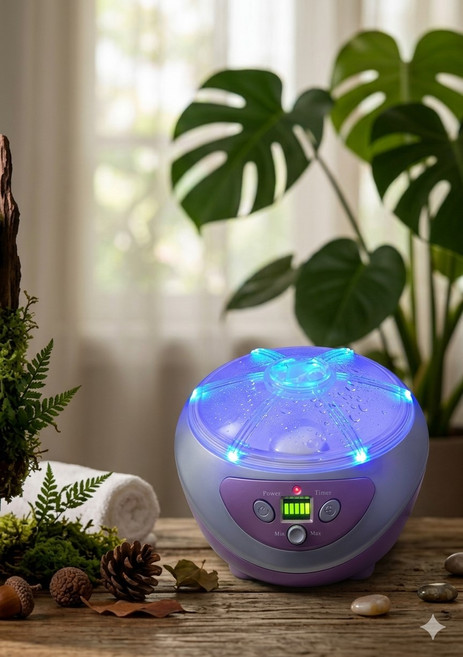 【澳洲晶艷】全新現貨超音波精油噴霧水氧機5段式時間可控制霧化量大小 水氧機 超音波精油噴霧器 香氛噴霧 精油噴霧器, 粉色, 超音波水氧機