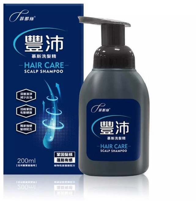 菲那絲 豐沛慕斯洗髮精 強健髮根 強化頭皮健康 200ml, 1個, 豐沛慕斯洗髮精(2027/08)