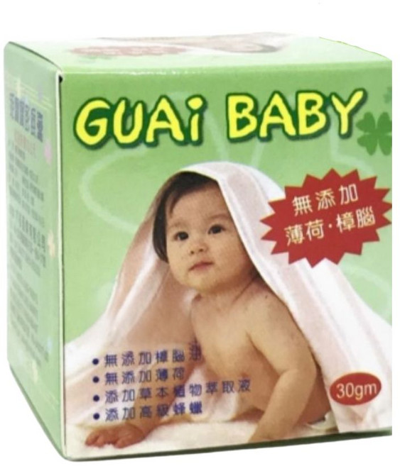 乖寶寶 Guai baby 薰衣草 寶寶肚肚膏 脹氣膏, 1個, 罐裝-油性原味30克 / 8597, 30g