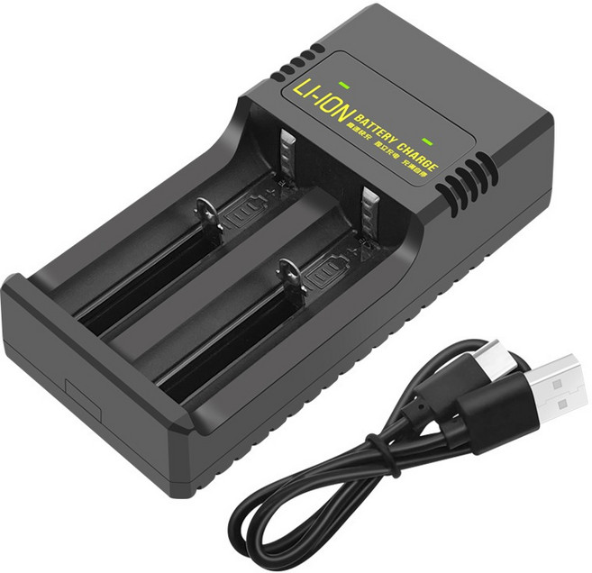 Panasonic 3400mAh 18650充電鋰電池 - 電動工具/手電筒專用, 1個, 双糟充電器