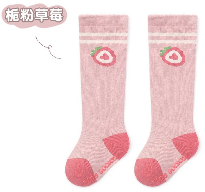 Baby Studio 寶寶高筒襪 條紋卡通點膠過膝襪