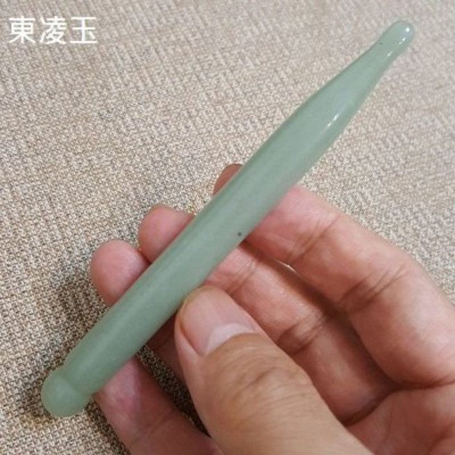 佳樺玉石美容筆按摩器 點穴指壓刮痧棒MJ-29, 1個, 東凌玉美容筆(送收納袋顏色隨機)