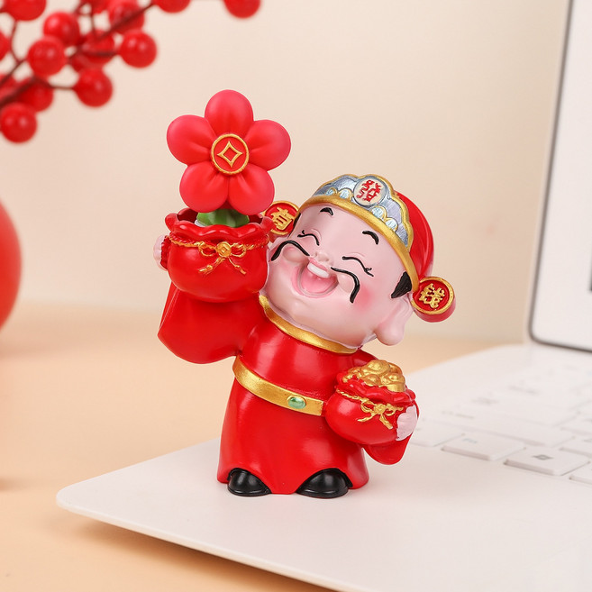 財神爺轉轉樂創意擺飾, 一舉發財, 1個