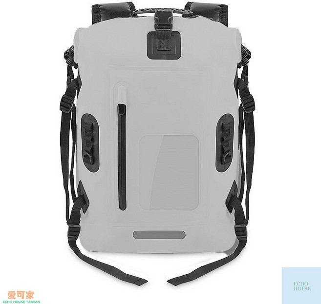 戶外運動防水雙肩包 超大容量, 啞光灰,30L, 啞光灰