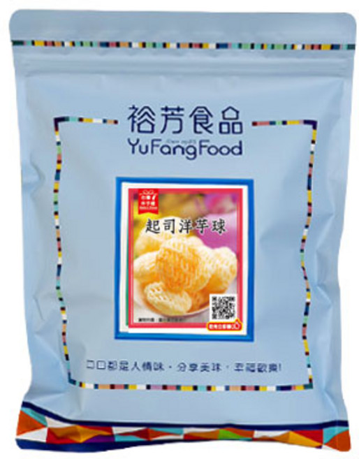 裕芳食品起司洋芋球酥脆口感濃郁起司方便攜帶, 1個, 120g