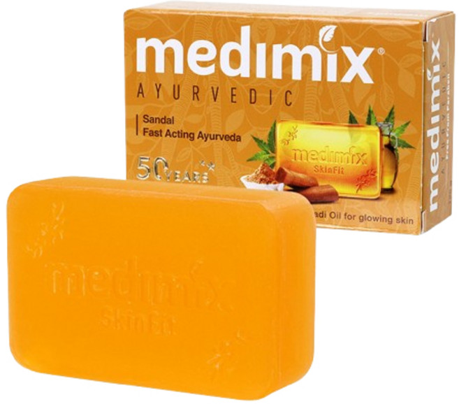 Medimix 印度綠寶石皇室藥草浴美肌皂 草本 125g, 1個, 2027/10檀香
