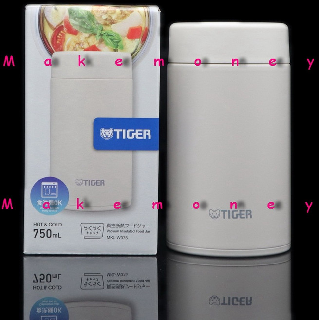 TIGER 虎牌 MKL-W075 真空食物罐 750mL, 鷲白色, 1個