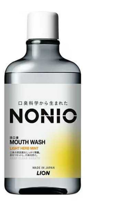 日本獅王 NONIO 浸潤薄荷漱口水 600ml, 1瓶, 侵潤薄荷600ml