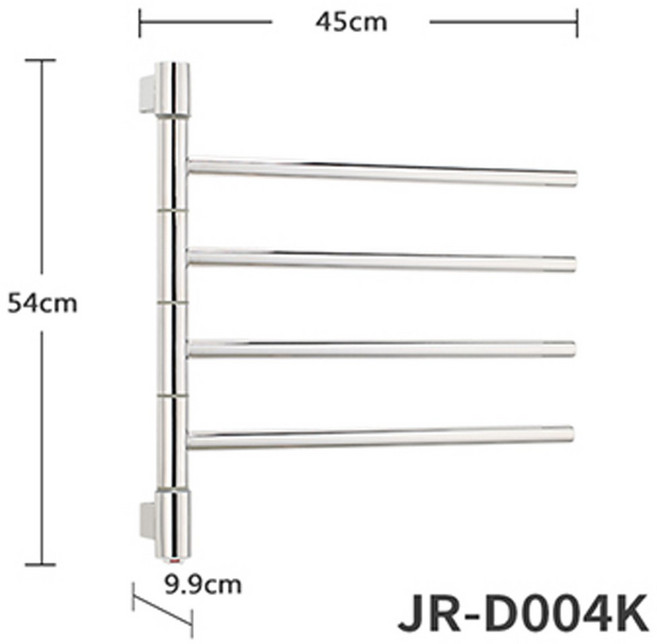 電熱毛巾架 智慧溫控 不銹鋼, 1個, 圓管JR-D004K(寬度45CM)