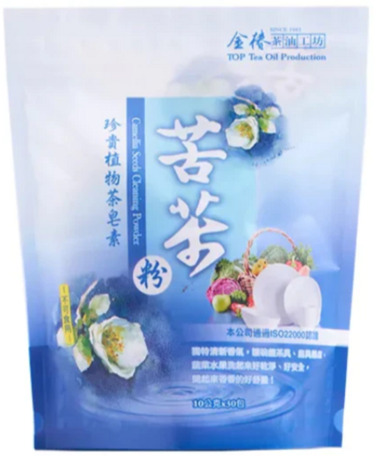 金傳茶油工坊 苦茶粉 珍貴植物茶皂素 10公克x30包, 888個, 300ml