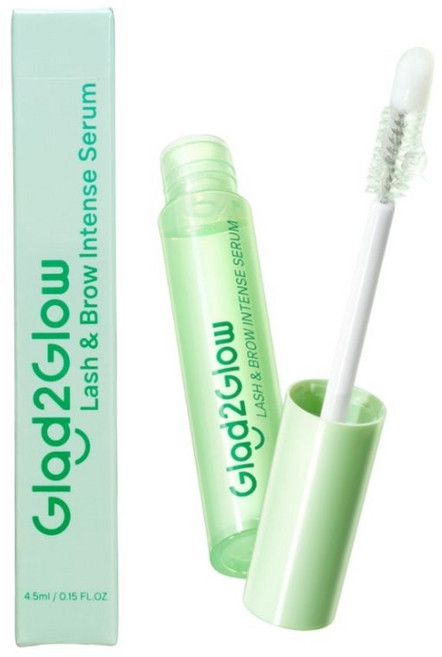 Glad2Glow睫毛眉毛滋養精華液, 1個, 4.5ml / 0.15 FL.OZ