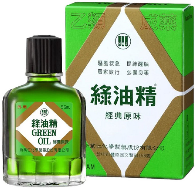 【新萬仁】綠油精 提神醒腦 清涼舒緩, 1個, 5g
