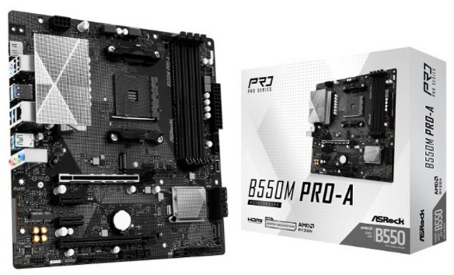 ASRock 華擎 B550M Pro-A Micro-ATX 主機板 MB7010, 單一商品