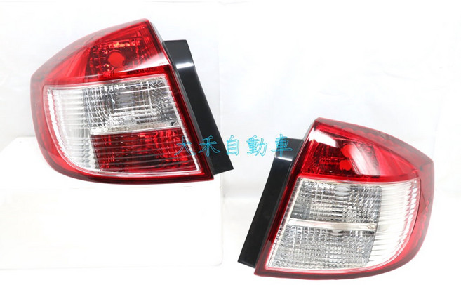 大禾自動車 SUZUKI SX4 06-10 4門 紅白 晶鑽 尾燈組, 1個