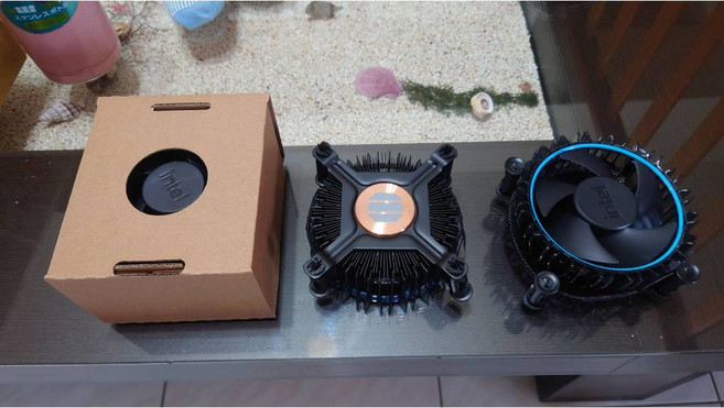 LGA1700 黑化銅底CPU散熱器 靜音風扇 含散熱膏 支援Intel 12/13/14/15代, 1個