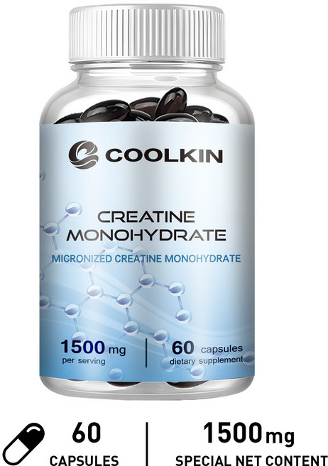 COOLKIN 肌酸一水合物膠囊 1500mg, 60顆